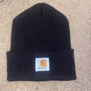 Classic Carhartt Black Beanie Hat
